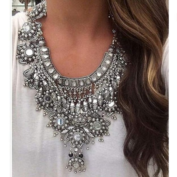 RE-STOCK !! Vintage Style Boho Statement Necklace - Picture 7 of 7